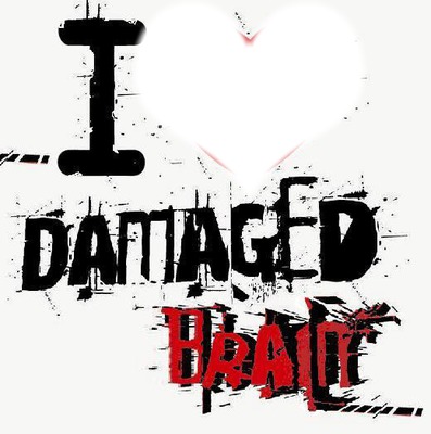 damaged brain Fotomontage