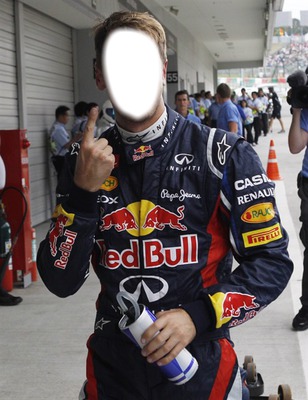 Vettel in the best Fotomontage