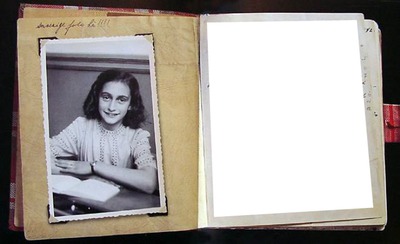 Le journal d'Anne Frank Fotomontage