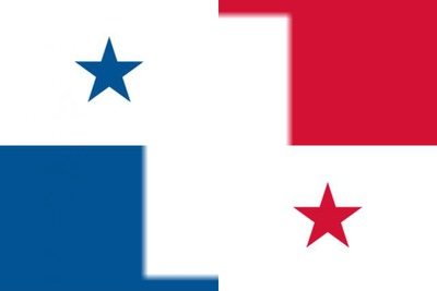 Panama flag Montaje fotografico