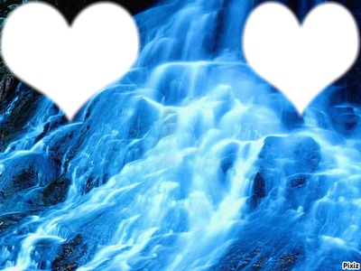 coeur de cascade Φωτομοντάζ