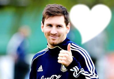 Leo Messi Smile Фотомонтажа