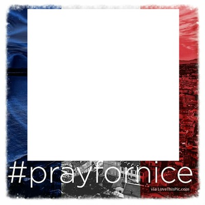Pray for Nice Fotomontáž