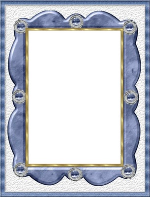 cadre bleu et dorure Valokuvamontaasi