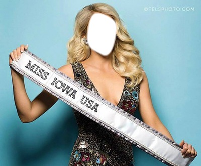 Miss Iowa USA Fotomontage