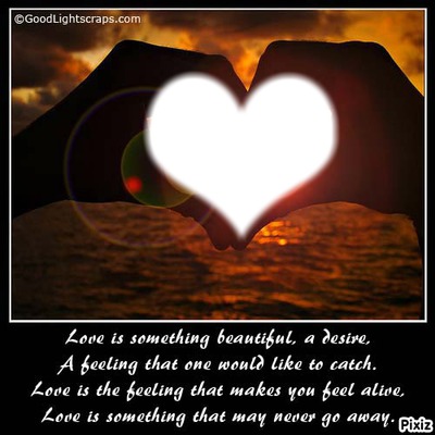 love quote Photo frame effect