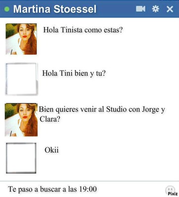 chat falso de martina stoessel Montage photo