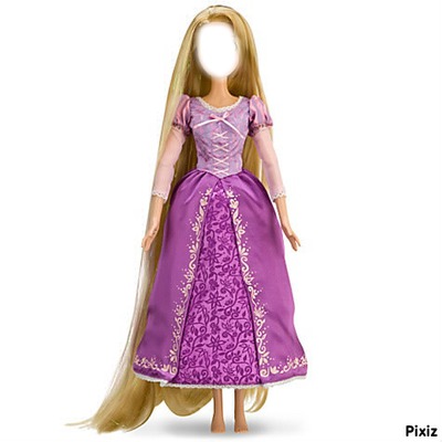Rapunzel visage Fotomontaža