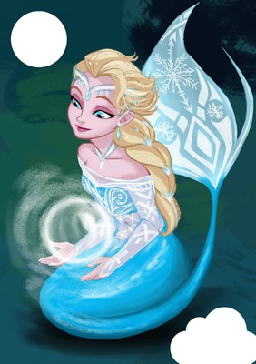 reine des neige elsa Montage photo