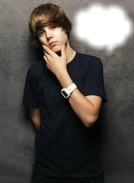 Justin te Ama! Fotomontaggio