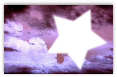violet sky Fotomontāža