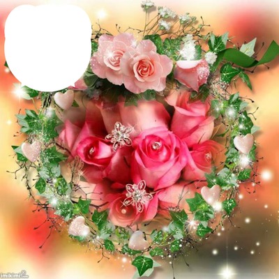 Bouquet de roses Fotomontáž