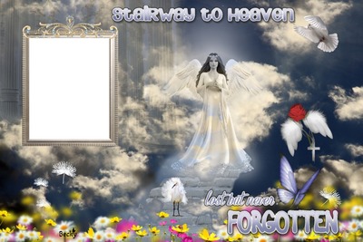 stairway to heaven Photo frame effect