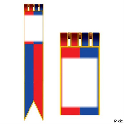 drapeau médiévale Fotomontasje