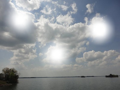 Lake Hartwell Photo frame effect