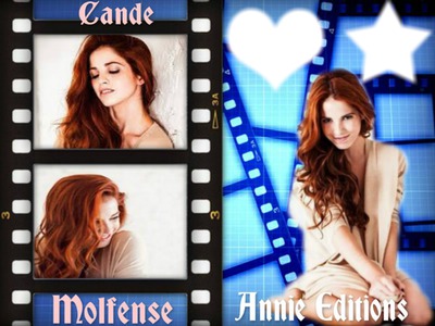 ediciones Annie: pon tu foto con cande Fotomontāža