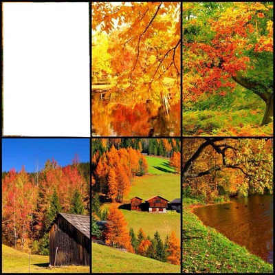 Paysages d'automne Fotomontagem