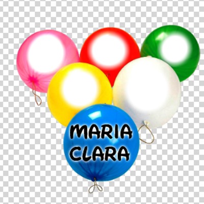 balões de aniversário Fotomontāža