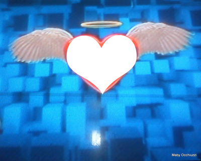 Corazón del ángel Photo frame effect