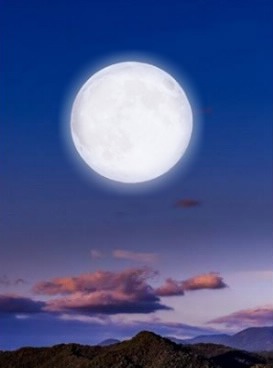 La lune Photomontage