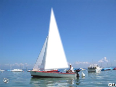bateau à voile Fotomontage