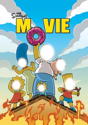 The Simpsons movie Photo frame effect