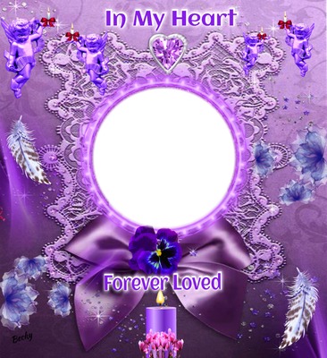 in my heart Photo frame effect