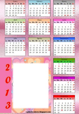 calendario 2013 Montaje fotografico