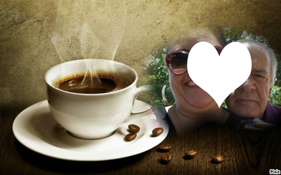 cafe com seu amor Montaje fotografico