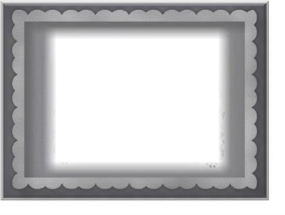 cadre gris Montaje fotografico