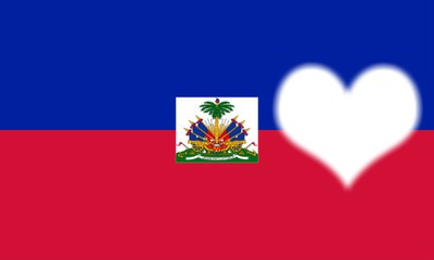 drapeau haiti 2 Photo frame effect