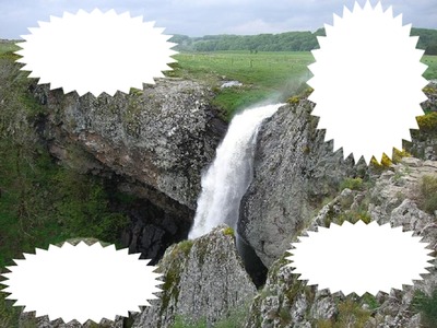 cascade du deroc Fotomontāža