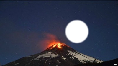 yanar dağ Photomontage