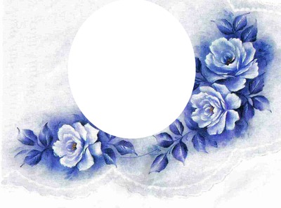 flores azuis Fotomontage