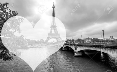 love in paris フォトモンタージュ