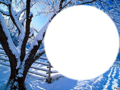 Winter wonderland Photo frame effect