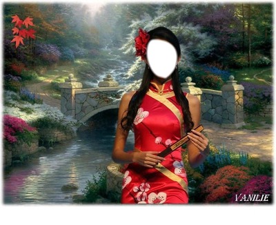 geisha Fotomontasje