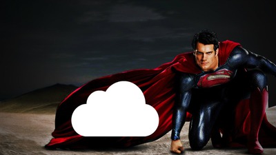 superman man of steel Fotomontaggio