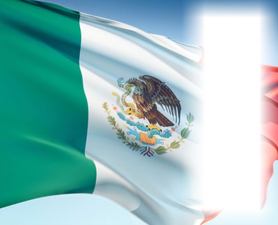 Bandera de México Montaje fotografico