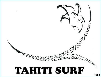 Tahiti Surf Fotomontāža