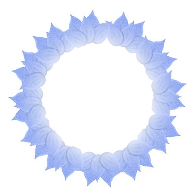 fleur bleue Φωτομοντάζ