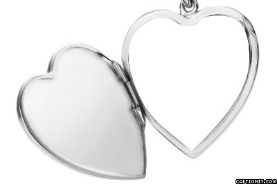 Silver Heart Necklace Fotomontaggio