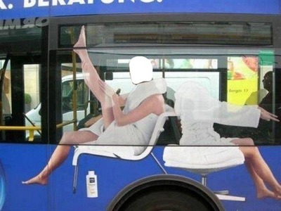 Pierrot Bus Fotomontage