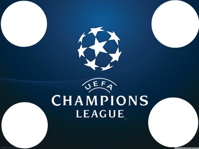 uefa champions league Fotomontaggio