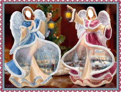 ANGELS FOR TWO Photo frame effect