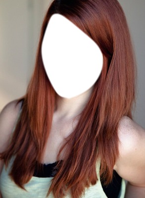 Hair orange Фотомонтажа