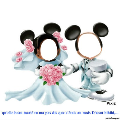 les amour de Mickey Fotomontāža