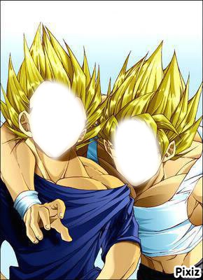 Vegeta et Goku Photo frame effect