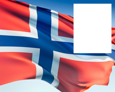 Norway flag 2 Fotomontáž