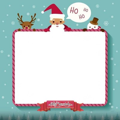 Feliz Navidad, ho,ho,ho, 1 foto Photo frame effect